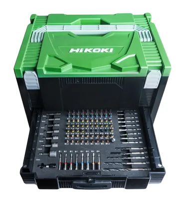 Produktbild von HiKOKI HSC Zubehörkoffer mit Schublade, 100 tlg. Zubehör (40030037)