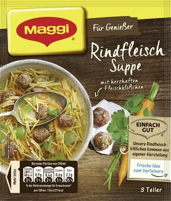 Image de Maggi Pour les gourmets Soupe de bœuf aux boulettes de viande 60g