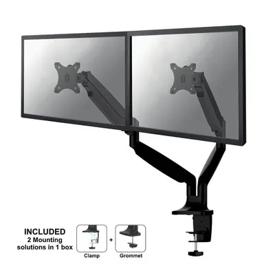Produktbild von Neomounts NM-D750DBLACK Monitorarm 10-32" - Gasfeder, Klemme/Durchführung, 9 kg, 25,4 cm (10"), 81,3 cm (32"), 100 x 100 mm, Schwarz