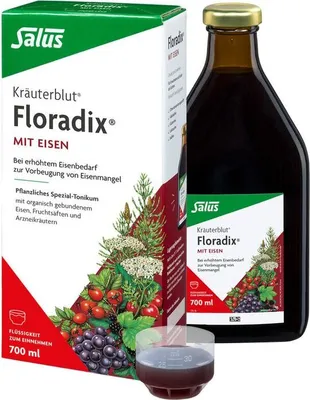 Produktbild von Salus Kräuterblut Floradix mit Eisen, Tonikum 700ml