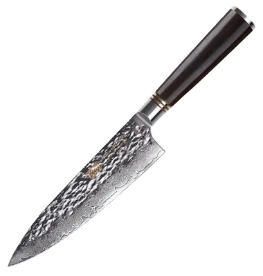 Damast-Kochmesser 19 cm, VG-10 Stahl, japanisches Design