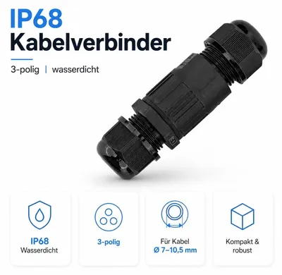Produktbild von Braytron LED Außenleuchte Schwarz IP67