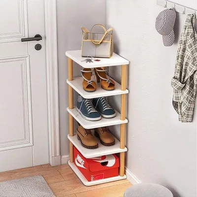 Produktbild von Schuhregal für vertikale Schuhorganisation mit fünf Ebenen für jede Räumlichkeit