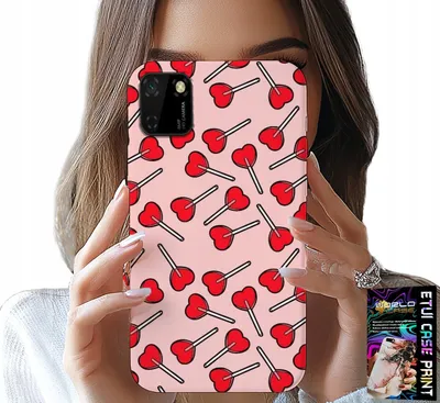 Zdjęcie produktu dla Etui Do Huawei Y5P - Kobiece, Modne Wzory Lizaki W Serca Case