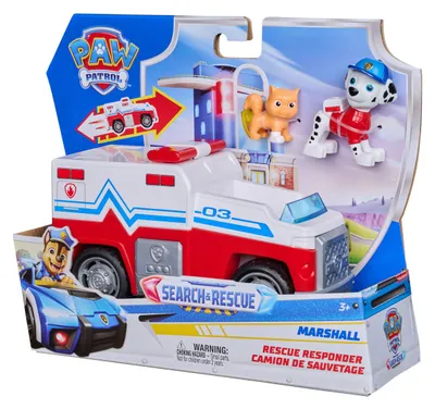 Produktbild von PAW Patrol - Search & Rescue: Marshalls Rettungsfahrzeug mit 2 Figuren, 3 Jahr(e), Mehrfarbig