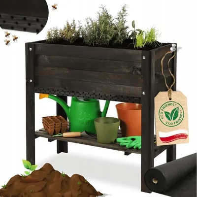 Produktbild von Wamar-Sosenka Balkonkasten auf Beinen mit Regal und Insektenhotel