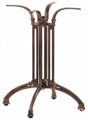 Immagine prodotto di Base per tavolo in ghisa SH-1020, per ufficio, hotel, ristorante, dimensioni 44x44x73 cm, oro antico