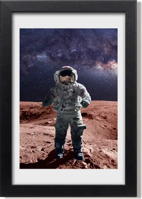 Produktbild von Bild 20x30 MDF-Rahmen, Wandkunst Astronaut