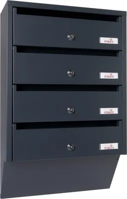 Produktbild von Profirst Briefkastenanlage Maildrop 4 anthrazit