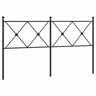 Immagine prodotto di vidaXL Testiera di ricambio in metallo nero 160 cm