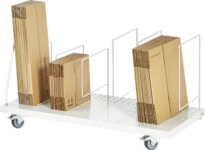 Produktbild von Rau Kartonagenmagazin, fahrbar, B1250(1165)xT650xH615mm, RAL7035