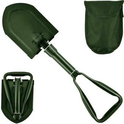 Produktbild von Unyqoos Multifunktionale faltbare Schaufel aus Kohlenstoffstahl für Outdoor-Aktivitäten und Gartenarbeit