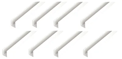 Immagine prodotto di Profilo a U Alberts, alluminio, bianco, dimensioni 10 x 18 x 10 x 1 mm, lunghezza 2 metri