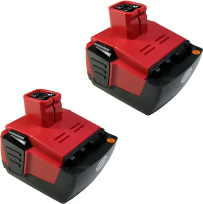 Produktbild von 2x Trade-Shop Premium Li-Ion Akku, 14,4V 4000mAh für Hilti SF 144-A SF144-A SF 144A SFH 144-A SFH 144-A SFH 144A SFL SID 144-A SID144 A SIW 144-A SIW144-A CPC 14.4 V ersetzt Hilti B144 B-144