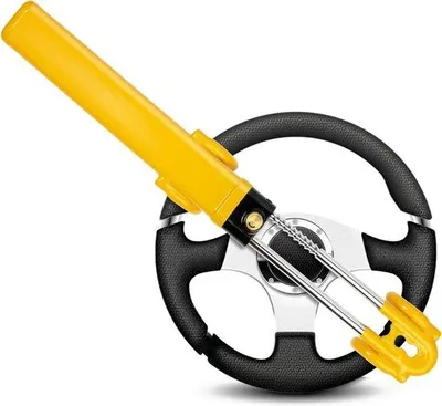 Zdjęcie produktu dla Klucz automatyczny – zamek do kampera z podwójnym tłokiem – zabezpieczenie antykradzieżowe – zamek samochodowy z 2 kluczami – solidny klucz samochodowy do kierownicy