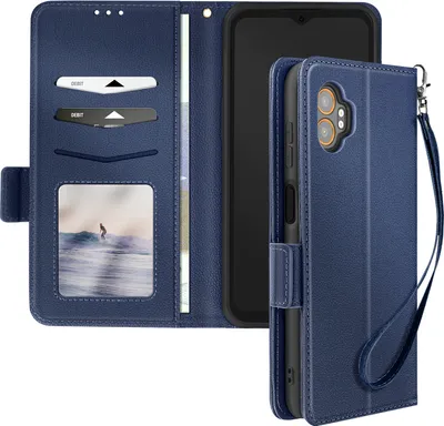 Produktbild von Avizar, Klappetui Galaxy XCover 7 Pro Dragonne Portemonnaie, Blau