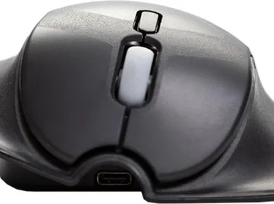 Zdjęcie produktu dla BakkerElkhuizen HandshoeMouse Shift Bluetooth, Oburęczny, Optyczny, Bluetooth, 1000 DPI, Czarny