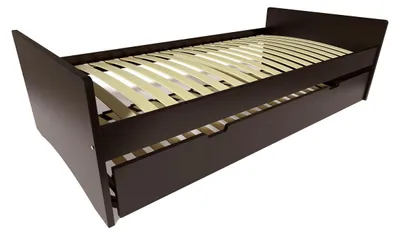 Image de Lit gigogne 90x200 ABC pin massif, Noir