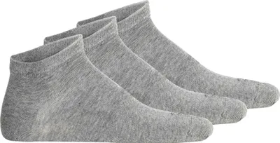 Produktbild von camel active Herren Sneakersocken, 3er Pack - Basic Socken, Baumwolle Grau 43-46