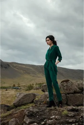Produktbild von Stylove Jumpsuit für Frauen Yekumit S316 grün L