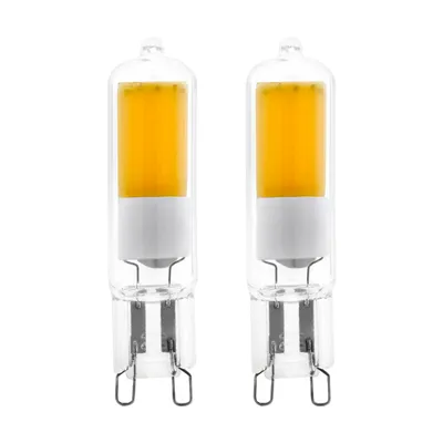 Zdjęcie produktu dla 2 x Eglo LED COB pin base lamp 2W = 21W G9 clear 200lm neutral white 4000K