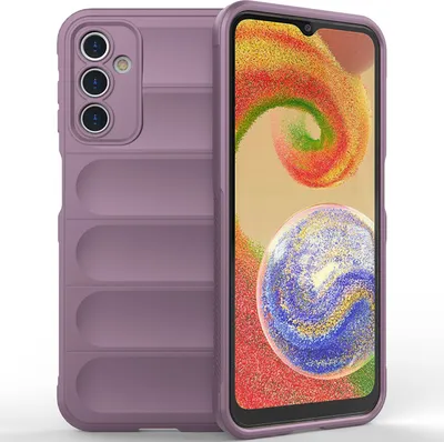 Produktbild von Galaxy A14 Hülle, Weich TPU Silikon Stossfest Anti-rutsch Schutzhülle für Samsung Galaxy A14 5G Lila