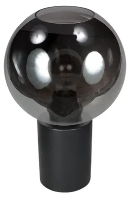 Image de Steinhauer - lampe de table - Bloeba - noir - verre métal - Ø 20cm - E27 - 4380ZW