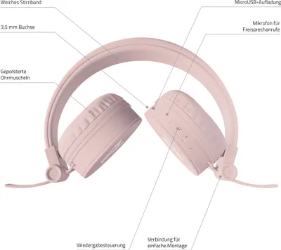 Obrázek produktu pro Sluchátka LAMAX Blaze2 s Bluetooth 5.0 růžová, jedna velikost