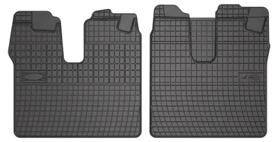 Image de Tapis avant en caoutchouc pour MAN TGX I 2007-2019 – 2 pièces, noirs, sur mesure