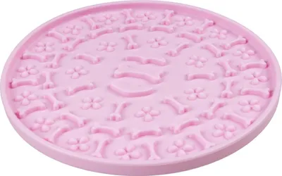 Produktbild von Duvo+ Leckmatte rund rosa für Katzen