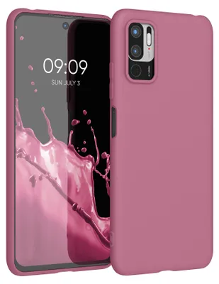 Produktbild von kwmobile Handyhülle für Xiaomi Redmi Note 10 5G Hülle - TPU Case - Kabelloses Laden - Schutzhülle Cover in Dark Rose
