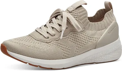Produktbild von Tamaris Damen Sneaker Sock Schnürschuh Stretch 1-23714-42, Größe:36 EU, Farbe:Beige