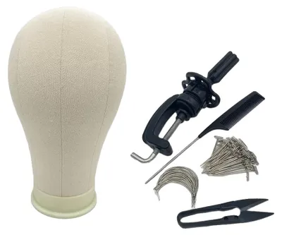Produktbild von Mannequin-Kopf, multifunktionaler Halter, Styling-Display-Zubehör, 22 Kopfset 02