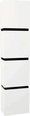 Obrázek produktu pro Koupelnová závěsná skříňka Devo Viva 2.0 pravá bílá matná 40 x 170 x 26 cm VV2-S4DP40x26-F83