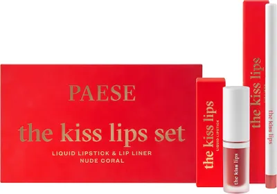 Produktbild von Paese The Kiss Lips Zestaw pomadka i konturówka 02 Nude Coral
