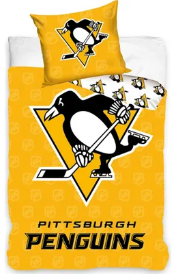 Obrázek produktu pro Hokejové povlečení NHL Pittsburgh Penguins Shields Velikost: 135x200 + 80x80 cm