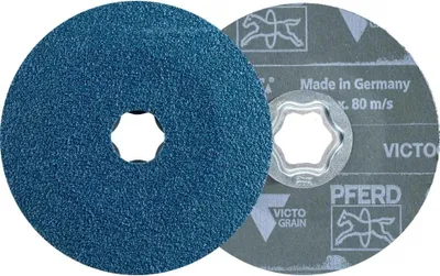 Produktbild von PFERD TOOLS COMBICLICK Fiberscheibe VICTOGRAIN Höchstleistung auf Stahl