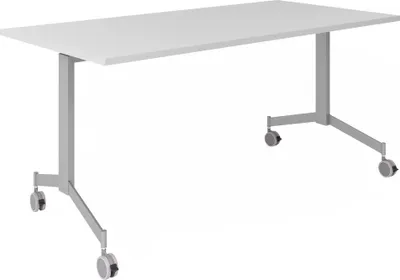 Produktbild von KALA 16 | Klapptisch fahrbar | 160 cm | Silber - Konferenztisch Grau