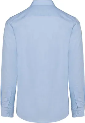 Produktbild von Kariban Herren Hemd Regular Fit Shirt Business Hochzeit Modern Langarm, Größe:2XL, Farbe:Oxford Blue