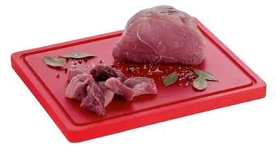 Imagen del producto de Bartscher A120529, rectangular, polietileno, rojo, para carne cruda, de un solo color, 325 mm