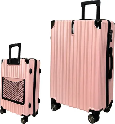 Produktbild von SIGN Reisekoffer ABS Koffer Trolley Hartschale  pink-metallic-L
