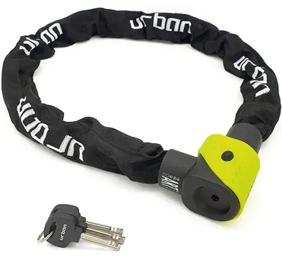 Produktbild von Urban Security 10k120 Kettenschloss Gelb 120 cm Gelb 120 cm