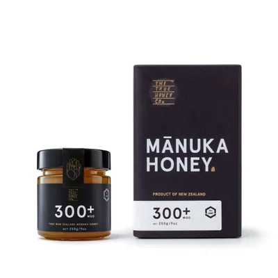 Produktbild von Manuka Honig MGO 300+ (UMF 11+) 250 g – Premium Manuka Honig aus Neuseeland | UMF & MGO | im Glas mit Luxusbox | The True Honey Co.