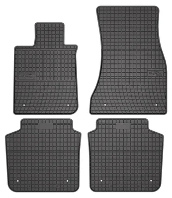 Produktbild von Gummi-Fußmatten für BMW Seria 7 G12 2015-2022 (Limousine) – 4-tlg, Schwarz, passgenau