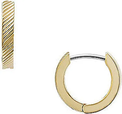 Produktbild von Fossil Ohrringe Harlow Linear Texture Edelstahl Gold-Ton JF04771710