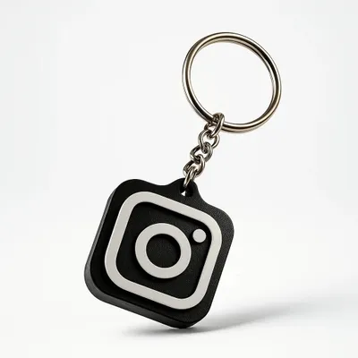 Zdjęcie produktu dla Brelok NFC Instagram z programowaniem linku czarny