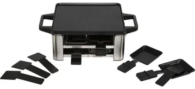 Produktbild von WMF 61.3024.5155, 4 Person(en), Edelstahl, Schwarz, Edelstahl, Rechteckig, Temperatur, Eisenguss