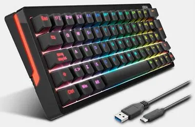 Image de Clavier Krom NXKROMKREATORSP Noir Qwerty Espagnol