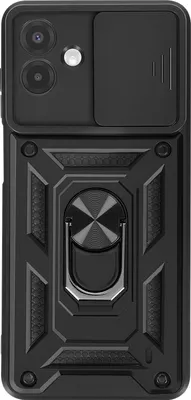 Produktbild von Mayaxess, Hülle Galaxy A07 Magnetring & Kameraschutz robust, Schwarz