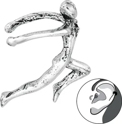 Produktbild von Ohrklemme „Frau“: Ear Cuff Ohrring Silber 925